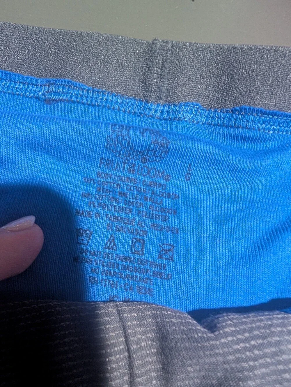 Fruit Of The Loom Size Large Blue Boxer Briefs Nwot